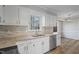 Kitchen with stainless appliances, granite counters, and backsplash at 4224 Sancroft Dr, Apex, NC 27539