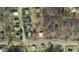 Aerial view showing property location and neighborhood at 530 W King St, Hillsborough, NC 27278