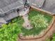 Aerial view showing house and large backyard at 6729 Greywalls Ln, Raleigh, NC 27614