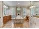 Luxurious bathroom with soaking tub, double vanity, and walk-in shower at 6729 Greywalls Ln, Raleigh, NC 27614