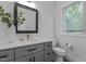 Stylish bathroom featuring a modern vanity with white countertop and sleek fixtures at 727 Martin Luther King Jr Blvd Blvd, Raleigh, NC 27601