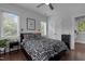 Cozy bedroom with hardwood floors, lots of natural light and modern decor at 727 Martin Luther King Jr Blvd Blvd, Raleigh, NC 27601