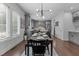 Transitional open concept floor plan with dining room, kitchen, and dining space at 727 Martin Luther King Jr Blvd Blvd, Raleigh, NC 27601