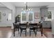 Dining room showcases modern lighting fixtures, minimalist decor, and an open floor plan at 727 Martin Luther King Jr Blvd Blvd, Raleigh, NC 27601