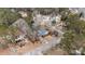 Aerial view showcasing a single Gathering home's location and neighborhood at 101 Monterey Ln, Durham, NC 27713