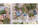 An aerial view of the home and surrounding neighborhood at 101 Monterey Ln, Durham, NC 27713