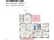 Floor plan showcasing a 1556 sq ft home, including bedrooms, kitchen, and Gathering room at 101 Monterey Ln, Durham, NC 27713