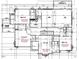 Second floor plan shows bedroom and media room layouts of the new home at 109 Evander Way, Pittsboro, NC 27312