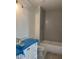 Bathroom showcasing tile shower and double vanity with modern fixtures at 129 Windel Dr, Raleigh, NC 27609