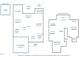 Detailed floor plan showcasing layout with dimensions for living spaces, bedrooms, kitchen, and garage at 129 Windel Dr, Raleigh, NC 27609