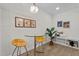 Cozy dining area with modern furniture, hardwood floors, and stylish decor at 1300 Broad St # A, Durham, NC 27705