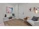 Inviting living space showcasing modern decor, sleek shelving and light hardwood flooring at 1300 Broad St # A, Durham, NC 27705