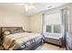 Spacious bedroom with a large bed and plenty of natural light at 207 Hampshire Downs Dr, Morrisville, NC 27560
