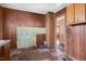 Basic kitchen with wood cabinets and tiled floor at 223 Knolls St, Chapel Hill, NC 27516