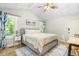 Spacious main bedroom with vaulted ceiling and wood floors at , Raleigh, NC 27604