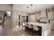 Modern kitchen with marble countertops and custom cabinetry at 4112 Rockingham Dr, Raleigh, NC 27609