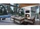 Relaxing outdoor patio with fireplace and seating area at 4112 Rockingham Dr, Raleigh, NC 27609