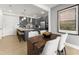 Modern kitchen with gray cabinets and stainless steel appliances at 412 Gaston Park Ln # 100, Wake Forest, NC 27587