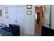 Bedroom with closet and view into another room at 414 Ash Lily Ct, Nashville, NC 27856