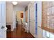 Hardwood floors and neutral walls create a welcoming entryway to this home at 414 Ash Lily Ct, Nashville, NC 27856