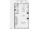 Main floor plan featuring a kitchen, dining area, gathering room, and half-bath at 433 Rowe Way, Knightdale, NC 27545