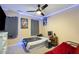 Fun bedroom with unique decor and LED lighting at 5315 Oakbrook Dr, Durham, NC 27713