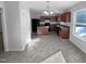 Kitchen with dark wood cabinets and island at 54 Cape Ct, Clayton, NC 27520