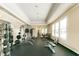Bright fitness center featuring free weights and weight machines, perfect for a comprehensive workout routine at 64 Barn Owl, Pittsboro, NC 27312
