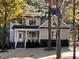 Two story home with gray siding, stone accents, and a front porch at 68 Spring Leaf Ln, Wendell, NC 27591