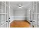 Bedroom with ceiling fan features natural light from a window at 7416 Capulin Crest Dr, Apex, NC 27539