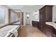 Primary bathroom with soaking tub, walk-in shower, and double vanity at 109 Aspenridge Dr, Holly Springs, NC 27540