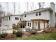 Private backyard with patio, pergola, and seating area at 128 Bruce Dr, Cary, NC 27511