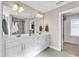 Elegant bathroom with double vanity and walk-in shower at 148 Aylebury Rdg, Zebulon, NC 27597