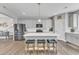 Modern kitchen with stainless steel appliances and an island at 148 Aylebury Rdg, Zebulon, NC 27597