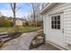 Landscaped backyard with shed and patio at 2817 Hiking Trl, Raleigh, NC 27615