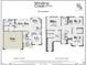 Two-story house floor plan, 3 bedrooms, 2.5 bathrooms at 2961 Forest Creek Ln, Mebane, NC 27302