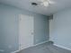 Simple bedroom with light blue walls and carpet at 3042 Marlborough Rd, Burlington, NC 27215
