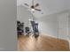 Bedroom with treadmill and shoe storage at 3838 Potecasi Dr, Raleigh, NC 27610