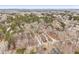 Aerial view of house nestled in a wooded area at 4716 Howe St, Durham, NC 27705