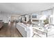 Open concept living room with kitchen and fireplace views at 602 Market Grove Dr # 200, Wake Forest, NC 27587