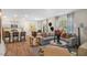 Open floor plan with modern kitchen and spacious living area at 6460 Alfalfa Ln, Wake Forest, NC 27587
