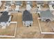 Aerial view of a neighborhood with houses and yards at 655 Hawksbill Dr, Franklinton, NC 27525