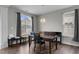 Dining room with table, chairs, and hardwood floors at 655 Hawksbill Dr, Franklinton, NC 27525