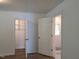 Bedroom with closet and access to the bathroom at 723 S Washington St, Rocky Mount, NC 27801