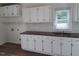 White kitchen with granite countertops and sink at 723 S Washington St, Rocky Mount, NC 27801