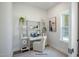 Home office with built-in shelving and window at 86 Macy Cir, Wendell, NC 27591