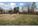 Large backyard with storage shed and boat at 927 Bellvue St, Burlington, NC 27217