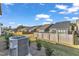 Aerial view showcasing multiple homes with fenced backyards and landscaping at 1016 Greatland Rd, Durham, NC 27703