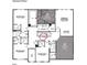 Second floor plan showcasing bedrooms, bathrooms, laundry, and layout of the home at 1104 Opal Ln # 104, Durham, NC 27705