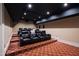 Home theater with reclining seats and projector at 14425 Nc-96 N Hwy, Zebulon, NC 27597